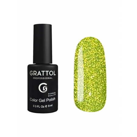 Grattol Color Gel Polish Bright - Neon 01, светоотражающий гель-лак, 9 ml